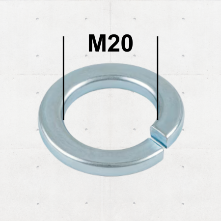 Grower - Șaibă Grower M20 DIN 127 Zincată – 100 buc