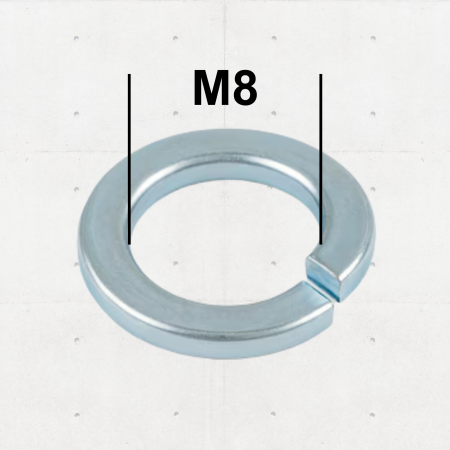 Piulite si Saibe - Șaibă Grower M8 DIN 127 Zincată – 300 buc