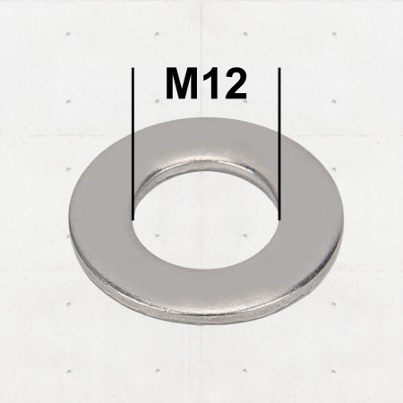Piulite si Saibe - Șaibă Plată M12 DIN 125 Zincată – 200 buc/cutie