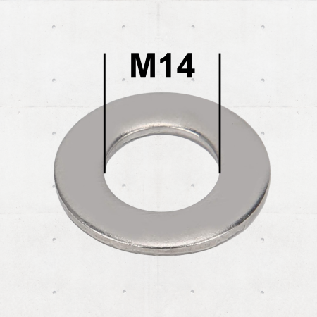 Piulite si Saibe - Șaibă Plată M14 DIN 125 Zincată – 200 buc/cutie