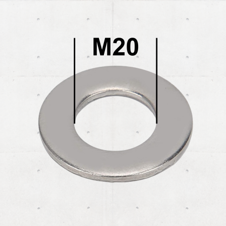 Piulite si Saibe - Șaibă Plată M20 DIN 125 Zincată – 50 buc/cutie