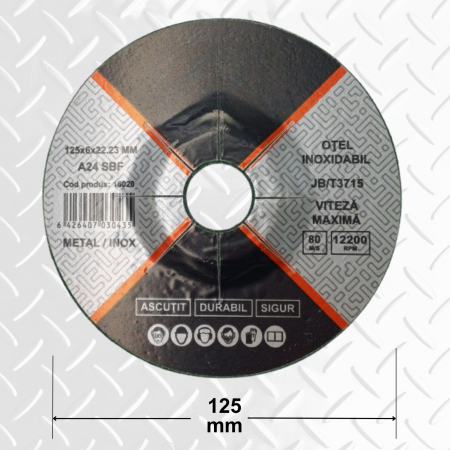 Scule, Unelte Si Consumabile - Set 5 buc Disc de Polizat Metal și Inox 125x6x22.23 mm – Rotek