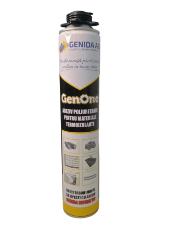 Adezivi, Silicon, Spuma si Accesorii - Adeziv Spuma Polistiren Genida 750ml - Pistol - 12buc/bax