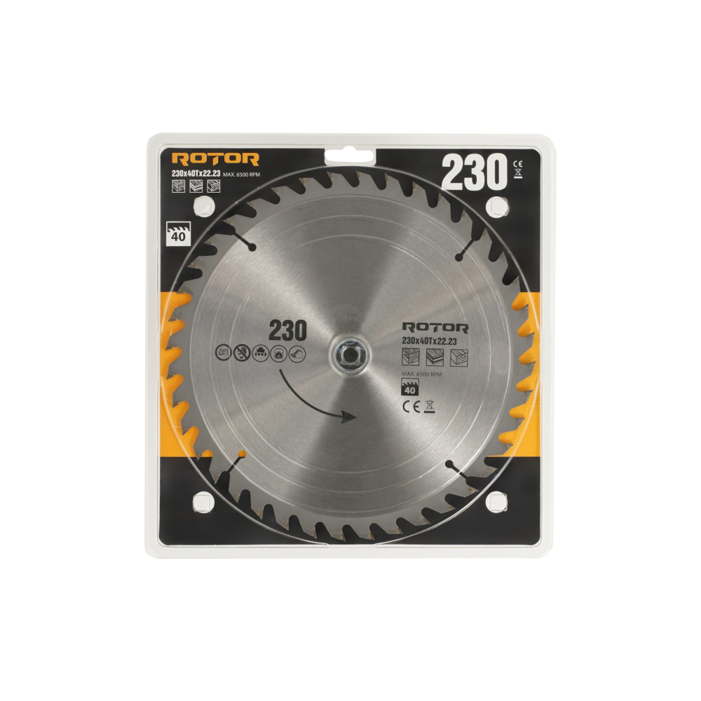 230X22.23 40T disc de taiat lemnul ROTOR [3]