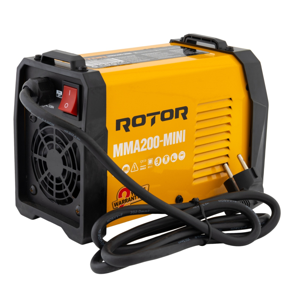Aparat de sudura LCD Color ROTOR MMA200-MINI, 200 A [6]