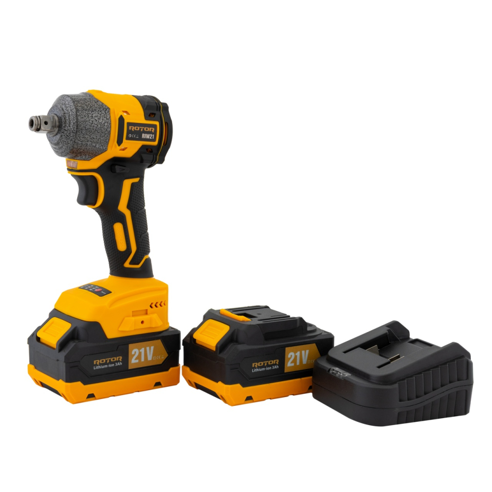 Autofiletanta cu impact pe acumulator ROTOR RIW21, 21 V /3 Ah, 320 Nm 2200 rot/min, 3300 BPM [3]