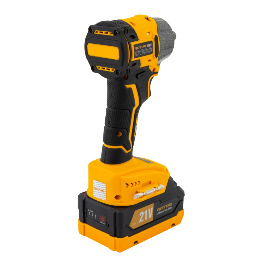 Autofiletanta cu impact pe acumulator ROTOR RIW21, 21 V /3 Ah, 320 Nm 2200 rot/min, 3300 BPM [7]