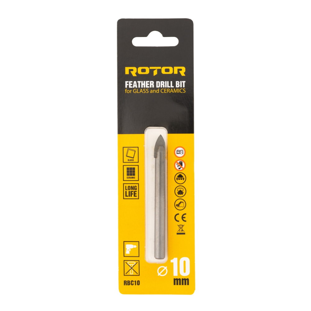 Burghiu ceramica, sticla 10mm ROTOR RBC10 [4]