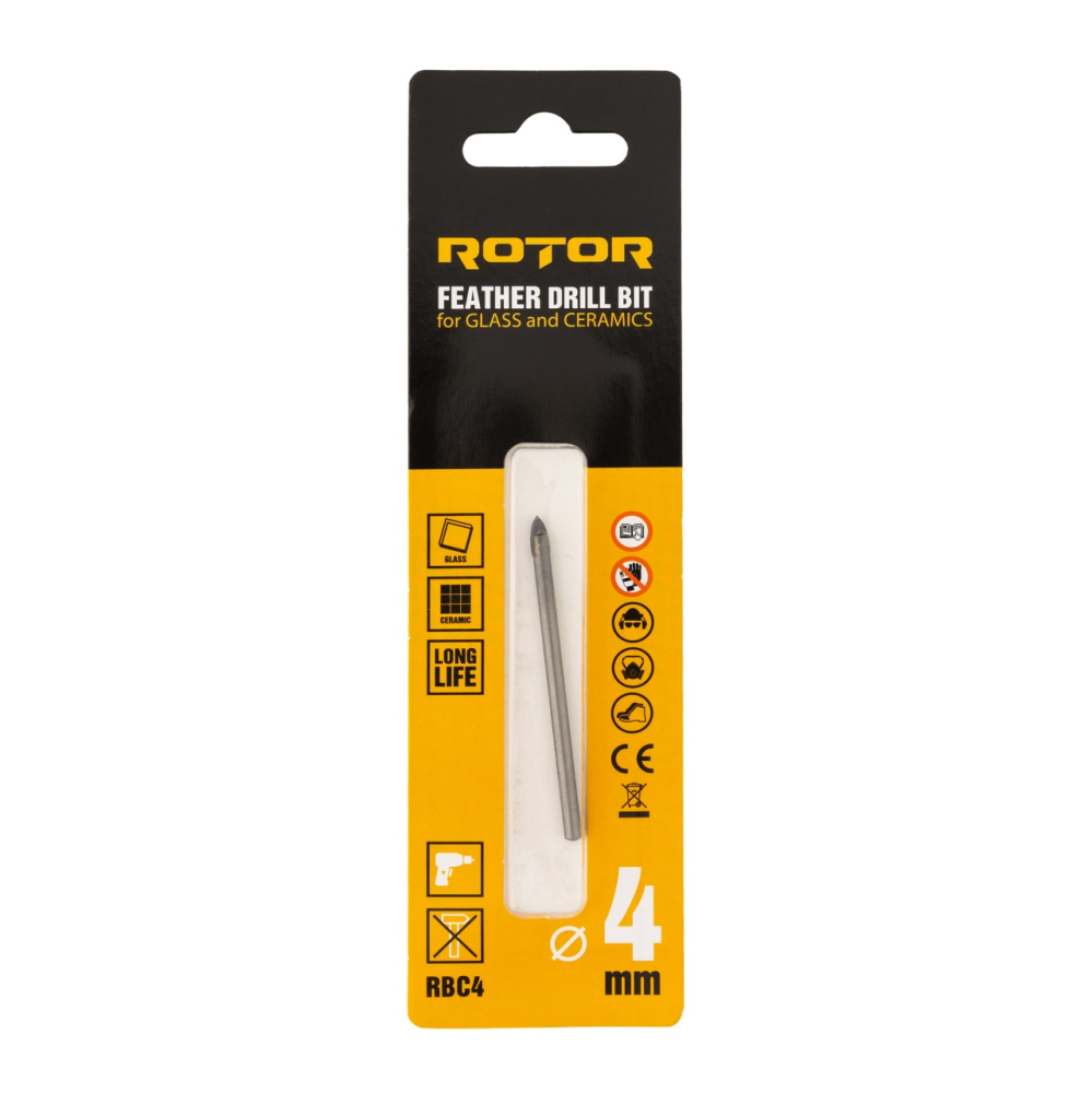 Burghiu ceramica, sticla 4mm ROTOR RBC4 [4]