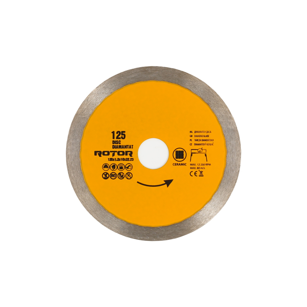 DISC DIAMANTAT 125x1.2x10x22.23 Continuu Rotor [3]