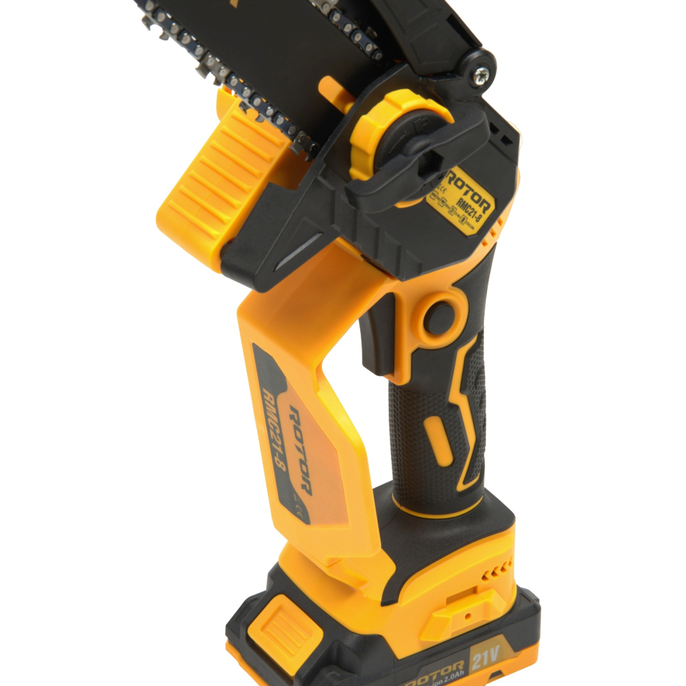 Fierastrau cu lant si acumulator ROTOR RMC21-8, 21V / 2Ah, Brushless , Ungere lanț , [7]