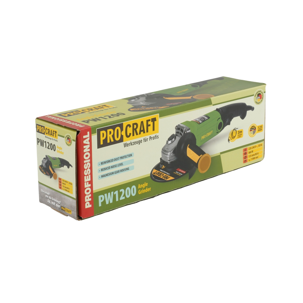 Flex Polizor Unghiular Procraft PW 1200, 860 W, 11000 RPM, 125 mm [5]