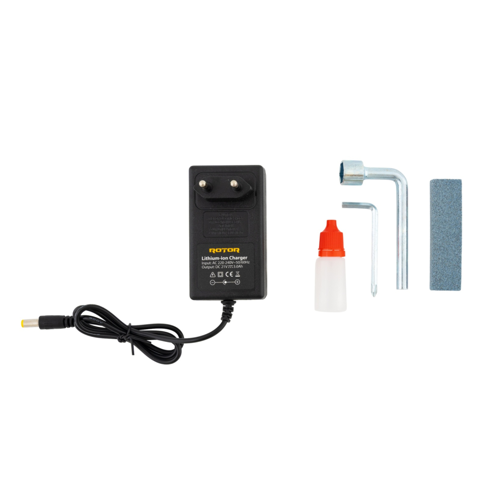 Foarfeca de gradina ROTOR RSB21 , 600 W , 2 acumulatori 21V 3Ah [12]