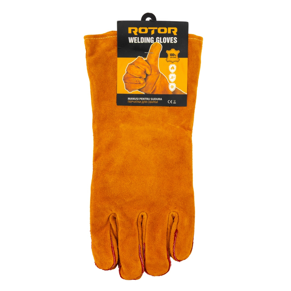 Manusi de sudura, galbene, textile, Rotor [3]