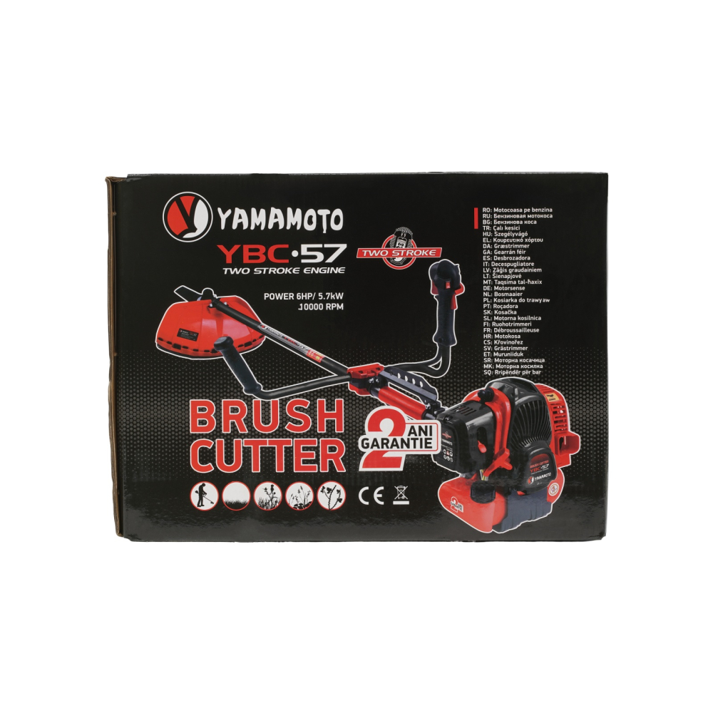 Motocoasa pe benzina Yamamoto YBC-57 6CP, 52CC, 2T [20]