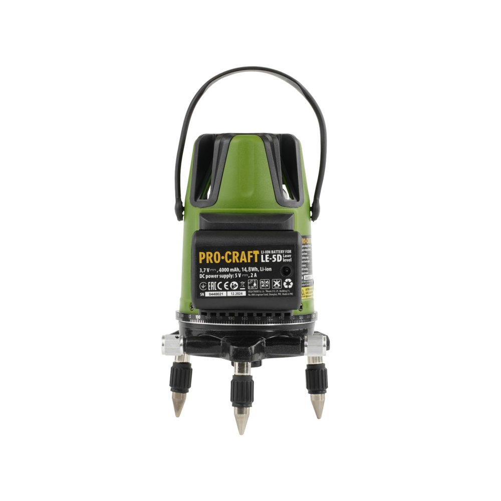 Nivela laser PROCRAFT LE-5D , 3.7 V / 2200 mAh [4]