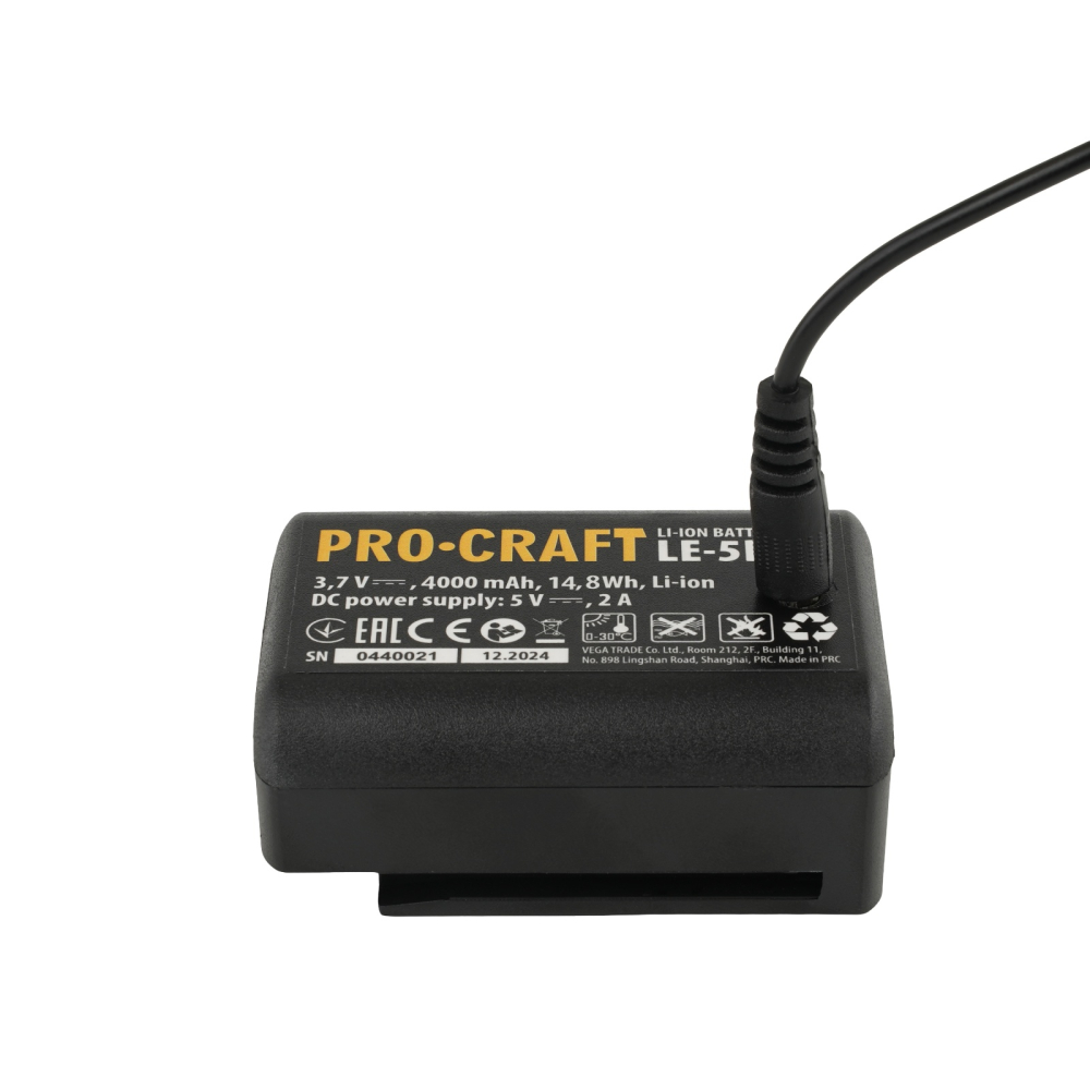 Nivela laser PROCRAFT LE-5D , 3.7 V / 2200 mAh [12]