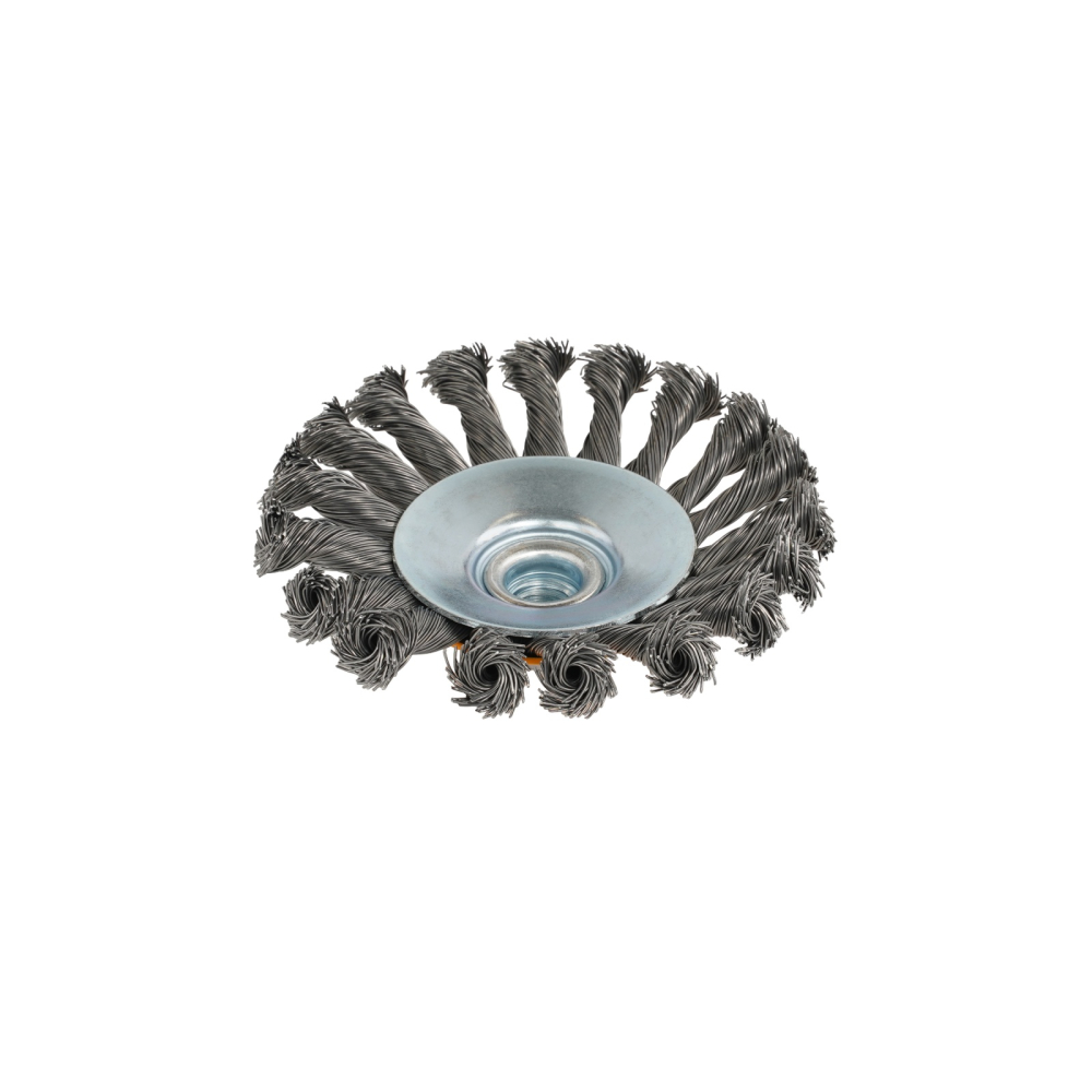 Perie de sarma conica cu noduri ROTOR 115mm M14 [3]