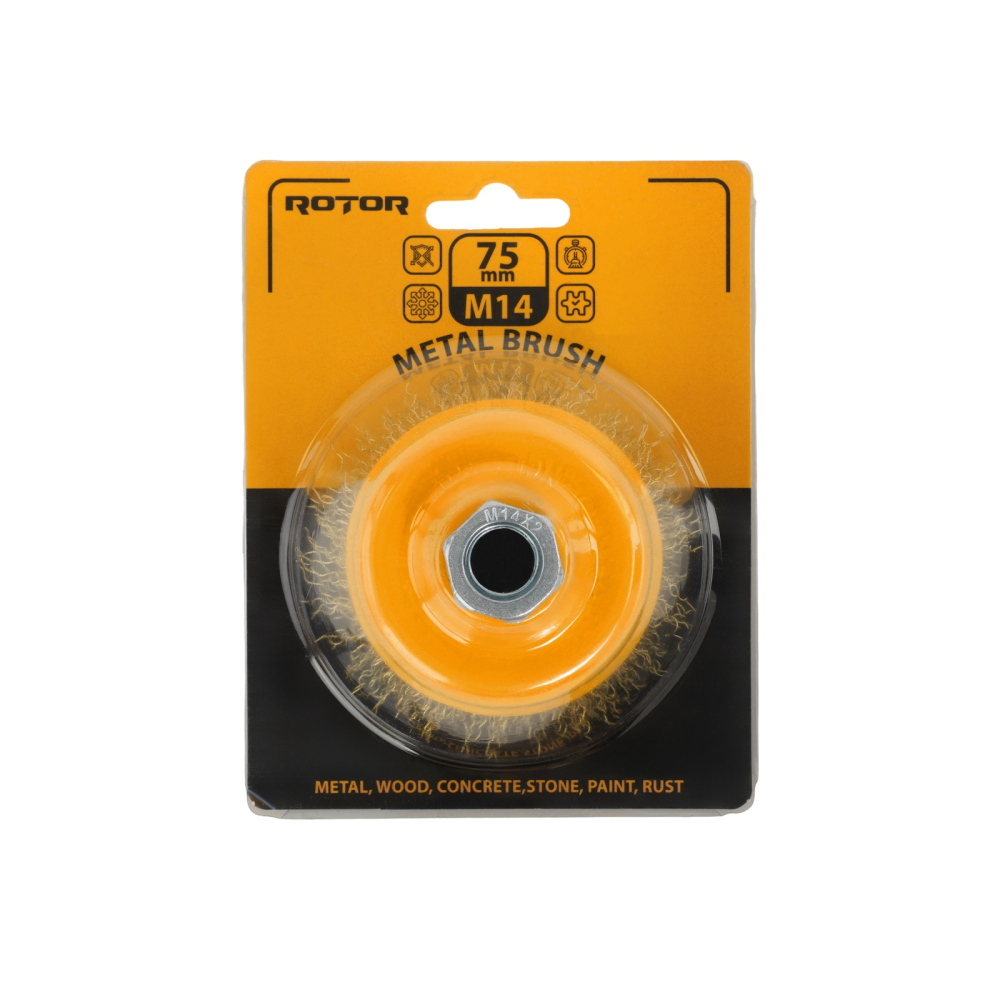 Perie de sarma tip cupa ROTOR 75mm M14 [4]