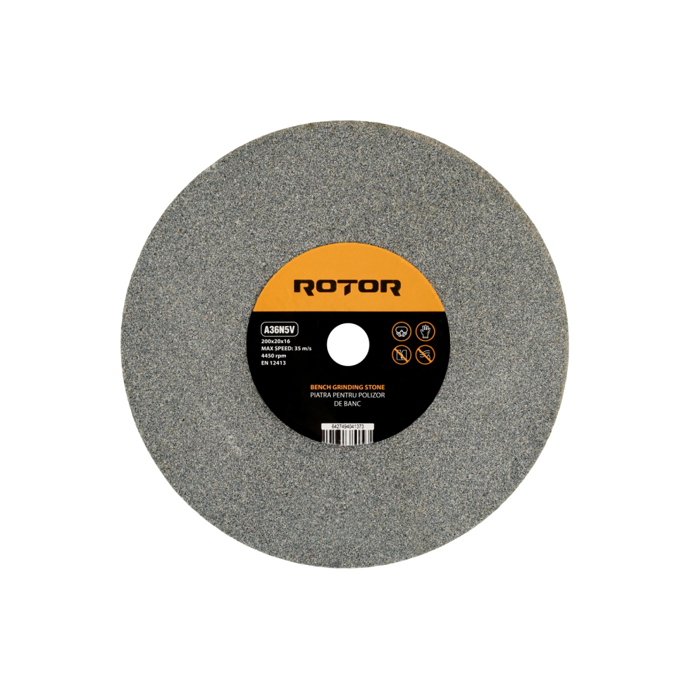 Piatra pentru polizor de banc 200 x 20 x 16 mm P36 ROTOR [1]