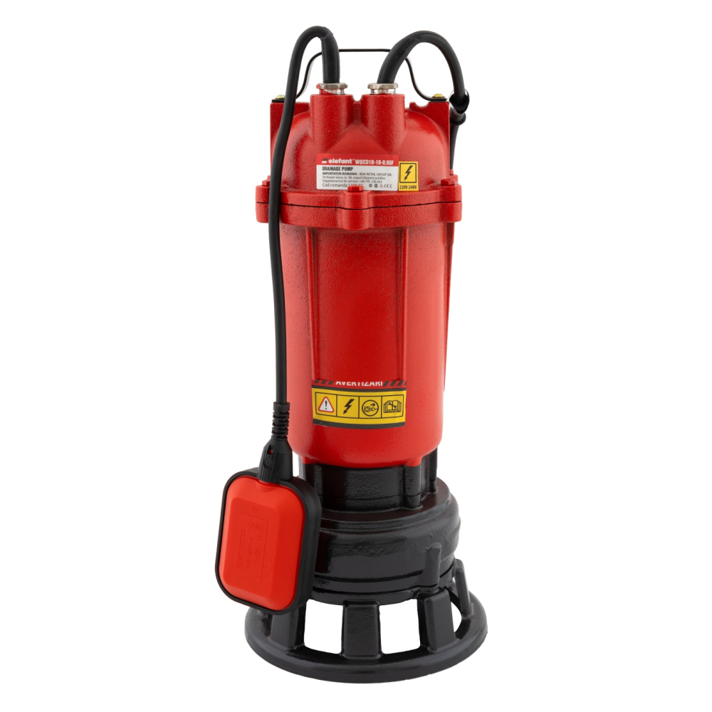 Pompa drenaj submersibila monoetajata Elefant WQCD10-10-0.95F , 750 W , 2850 rot / min , cu tocator [3]