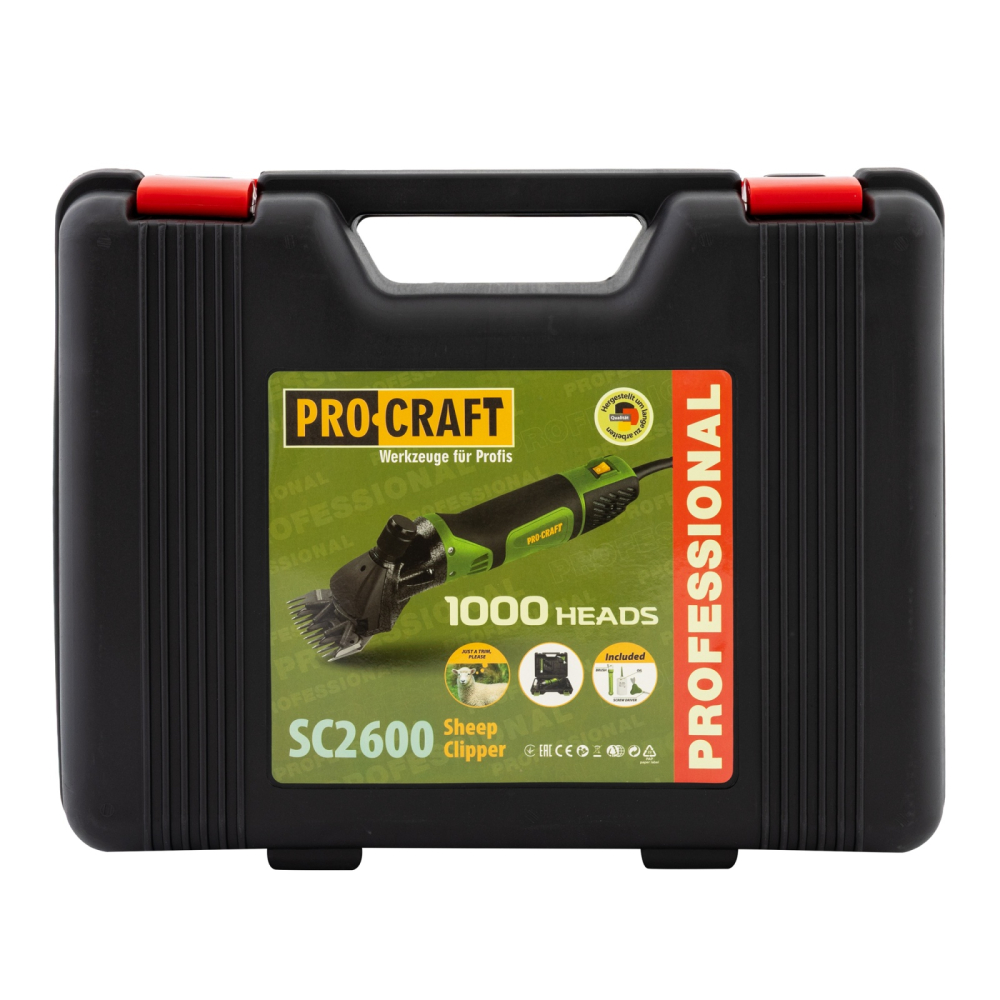 Procraft SC2600, Putere 500W, aparat de tuns oi [13]