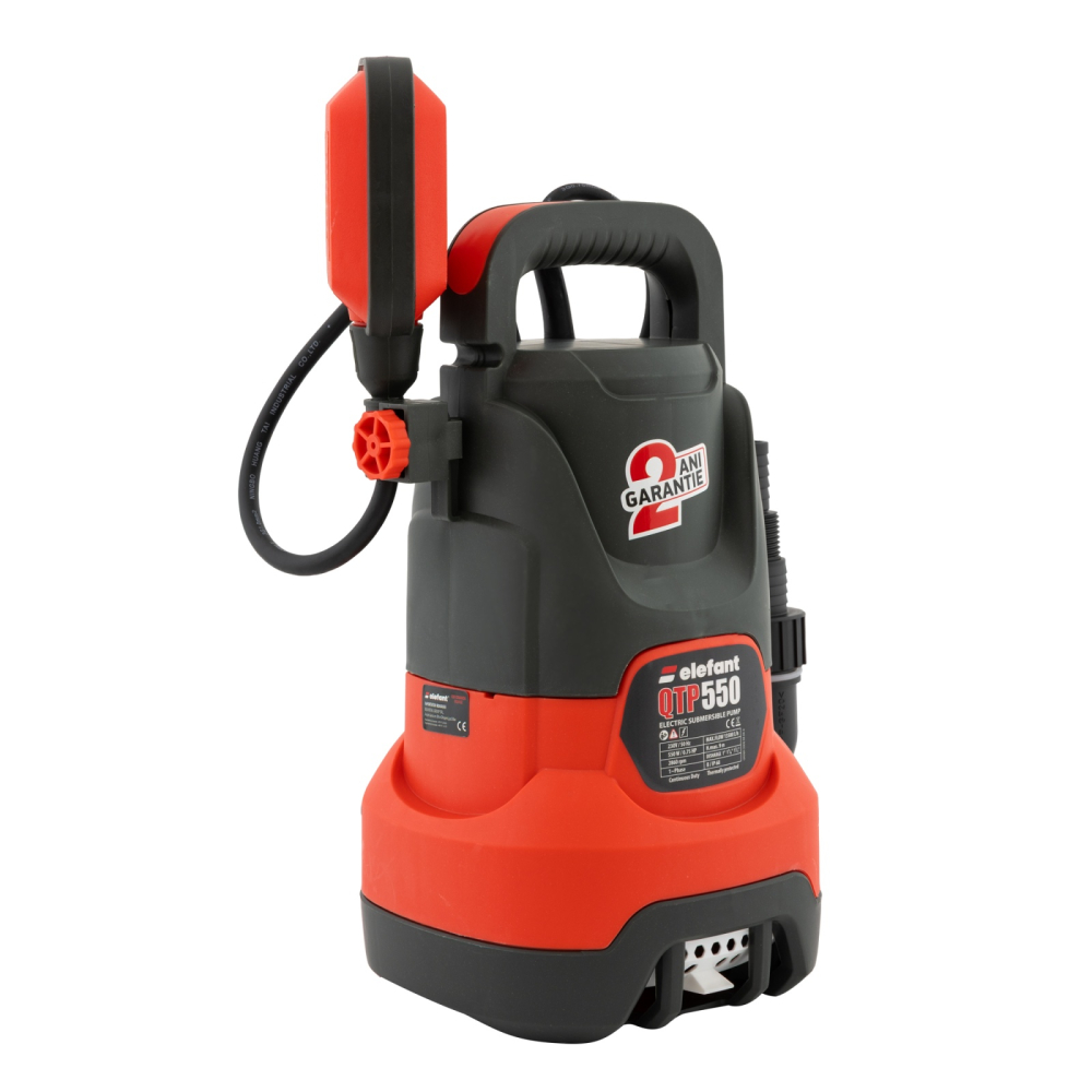 QTP550 Pompa submersibila pentru apa murdara si curata cu carcasa din plastic Elefant [1]