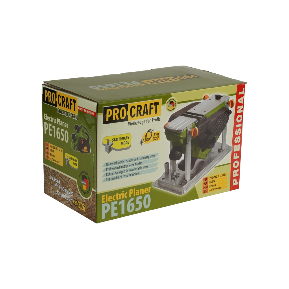 Rindea Electrica cu masa Procraft PE 1650, 850W, 16000 rpm, 2 cutite sac colectare [11]