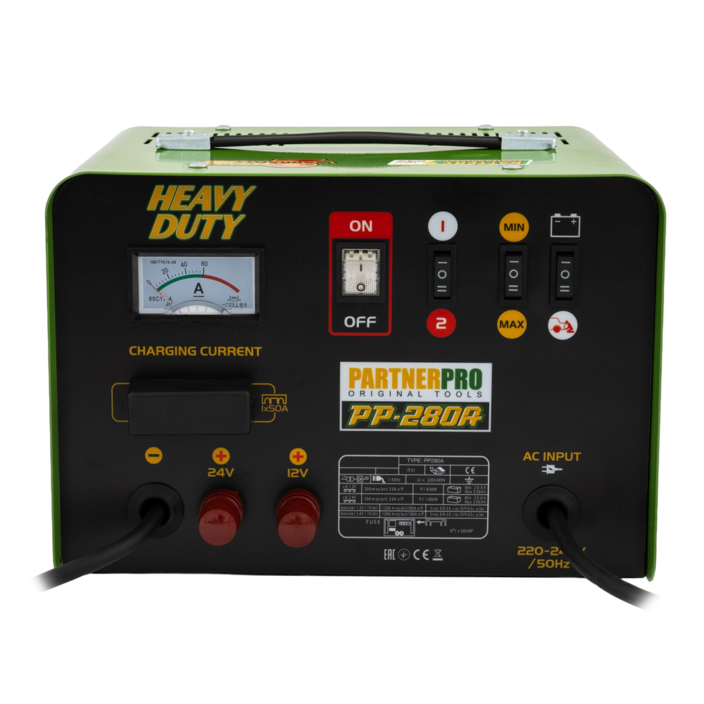 Robot pornire auto PARTNERPRO PP-280A, 12/24 V, 280 A / 1000W [3]
