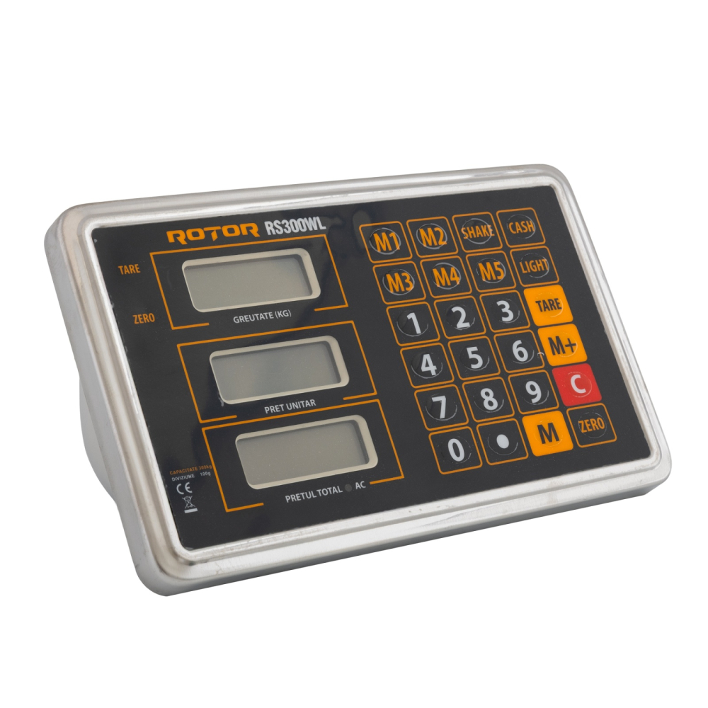 RS300WL Cântar electric WI-FI cu baterie reîncărcabilă ROTOR [4]