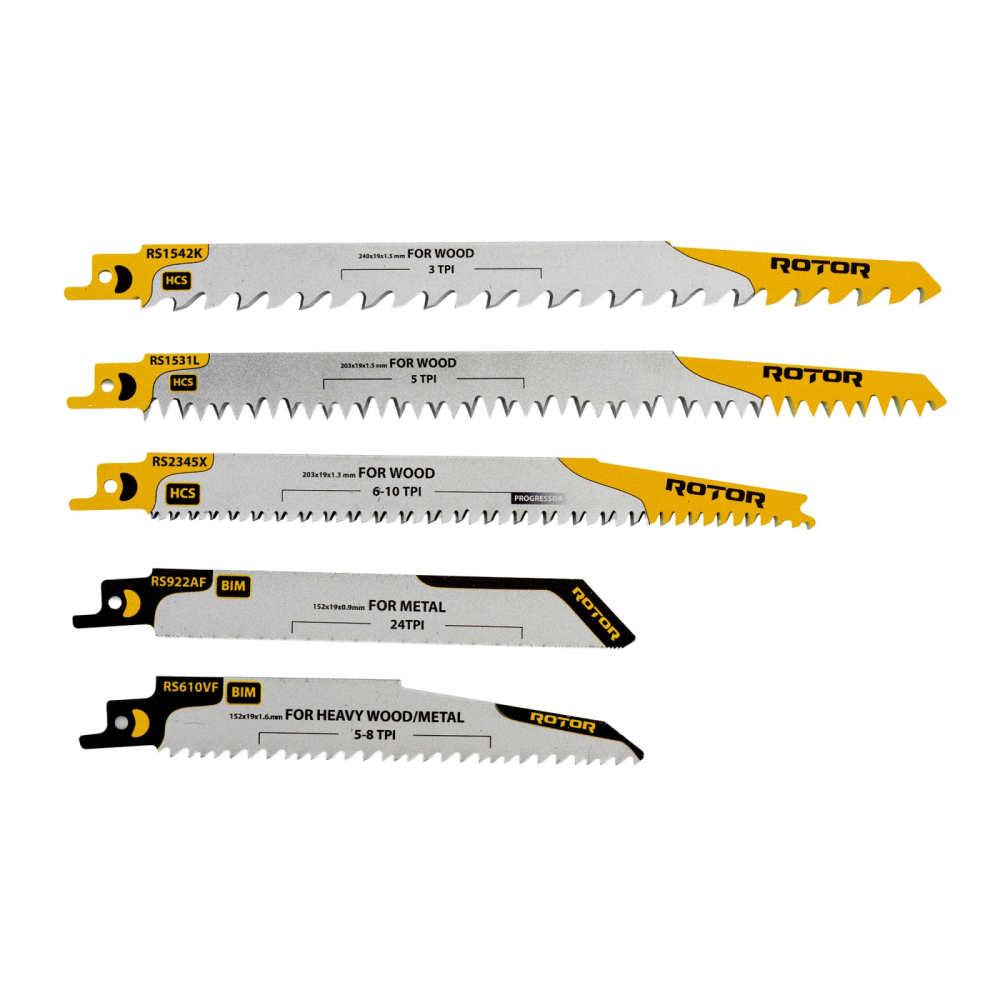 Set 5 Panze fierastrau sabie pentru Lemn/Metal ROTOR RSS2 [1]