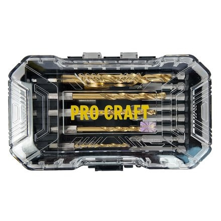 Set burghie PROCRAFT DBS-18 , 18 piese, Burghie pentru metal , Chei tubulare, Biți [3]