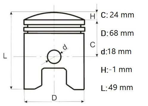 Set piston segmenti generator Honda GX160/ generator chinezesc 5.5hp, motocultor, Elefant [5]