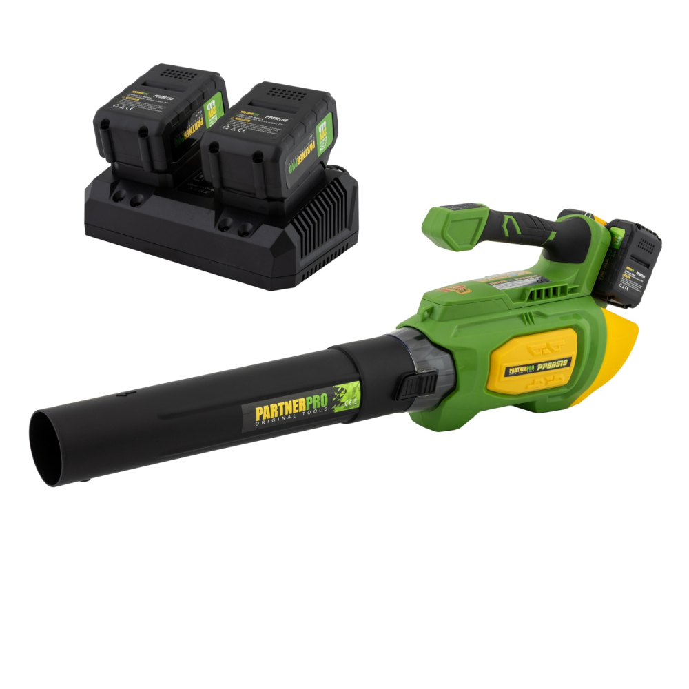 Suflanta pe acumulator PARTNERPRO PP8A519 , 2x20V 4Ah, 1 incarcator dublu, 9000-19000 RPM, 55 m/s [3]