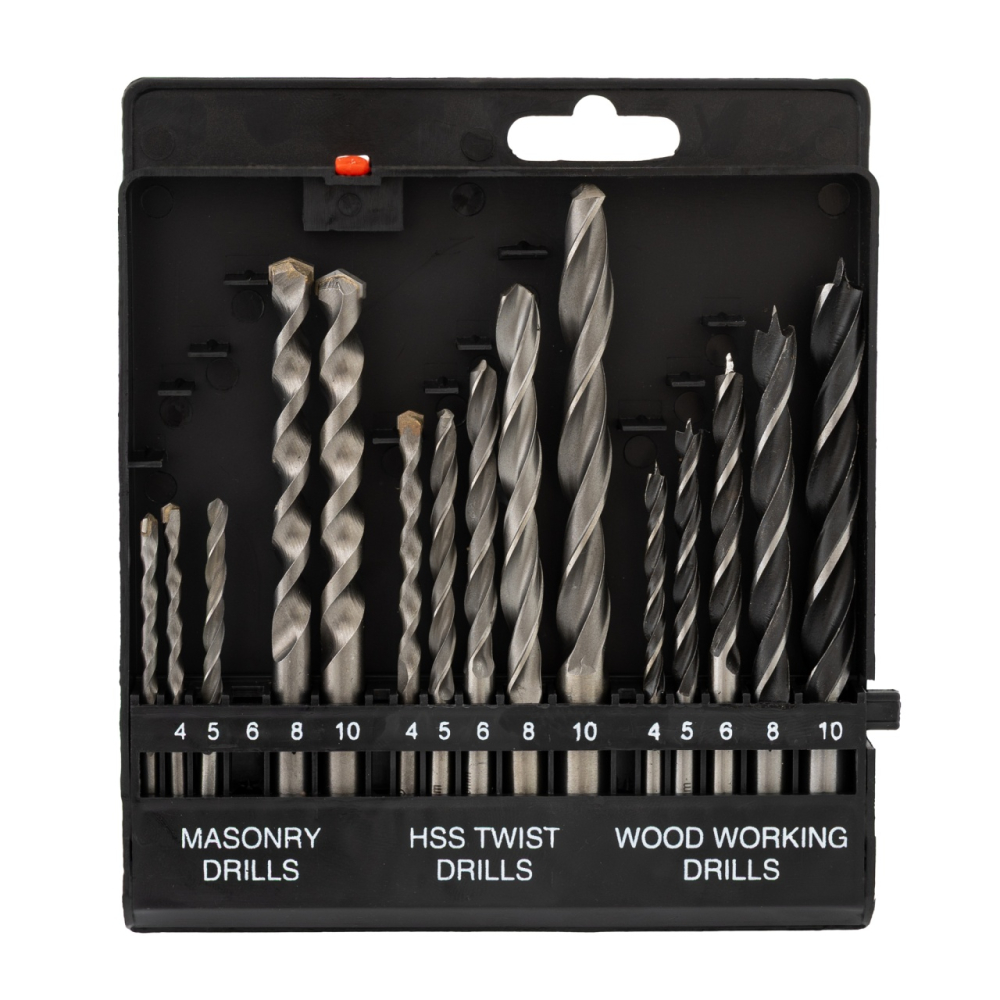 Trusa burghie pentru lemn, piatra si metal 15 buc ROTOR RBM15 [3]