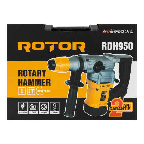 Ciocan rotopercutor ROTOR RDH950 , 950 W , 800 RPM [9]