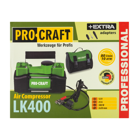 Compresor auto Procraft LK400, 25 A, 80 l/min, 25 atmosfere, 276W [9]