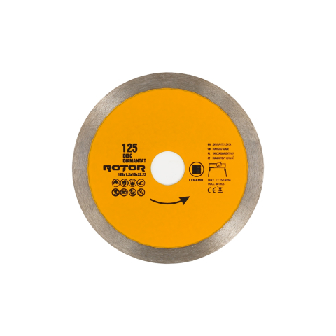 DISC DIAMANTAT 125x1.2x10x22.23 Continuu Rotor [2]