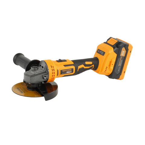 Polizor unghiular cu variator, ROTOR RBA21,8500 RPM, cu acumulator 21 V /3 Ah [3]