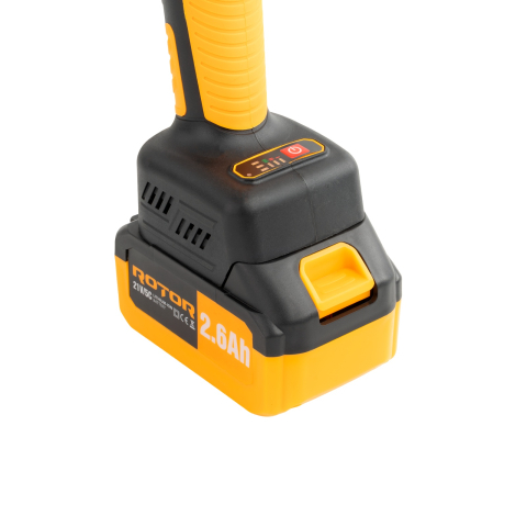 Polizor unghiular pe acumulator ROTOR RAG-2.6A, 21V/2,6 Ah, 600W, Brushless [5]