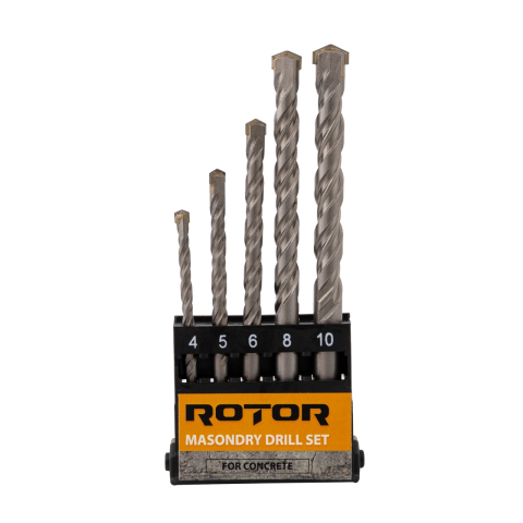 Scule de mana - Set burghie pentru beton, 5 piese ROTOR RBB5
