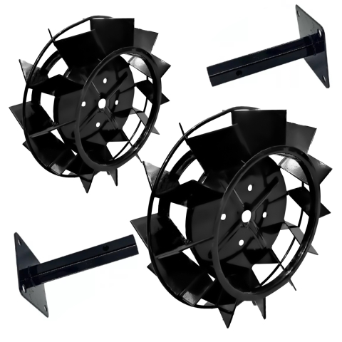 Piese si Accesorii motocultoare - Set roti metalice 400-180 cu manicot, 23 de axe, Elefant