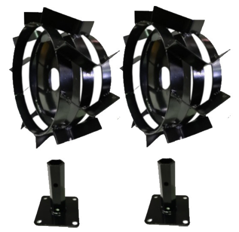 Set roti metalice 470x195 cu manicot, diametru ax 33mm, Elefant [2]