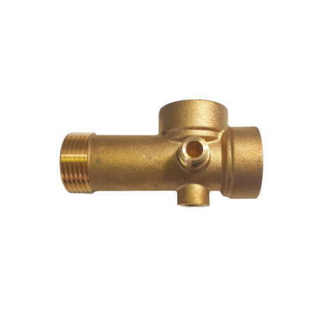 Piese si accesorii hidrofoare - Teu de lagatura din alama cu 5 cai 10cm 300g, Elefant