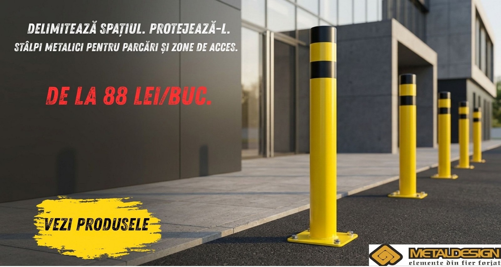 STÂLPI  PENTRU PARCARE