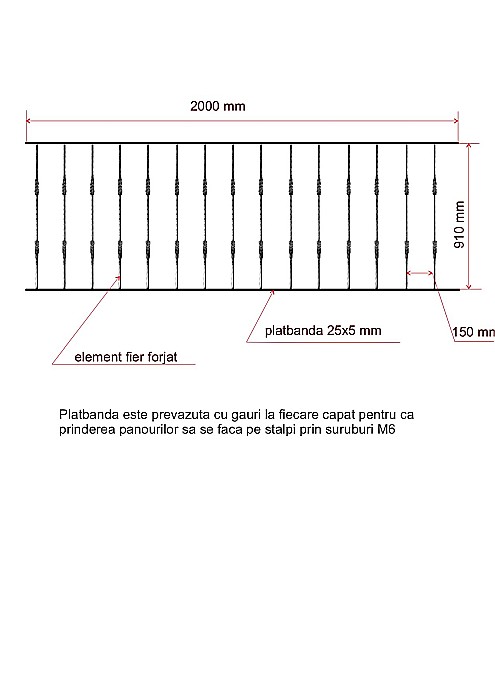 Panou balcon 2000x910 mm, PB004 [2]