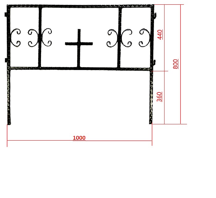 Panou grilaj cimitir PGC001 [2]