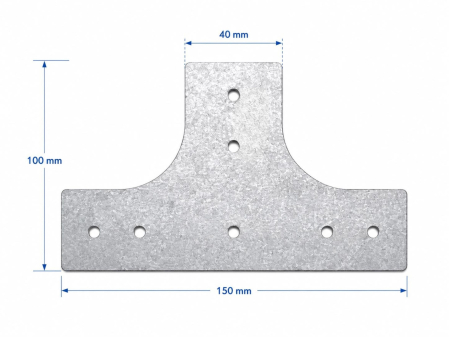 Diverse - Element de ansamblare fără sudură tip T 40X40