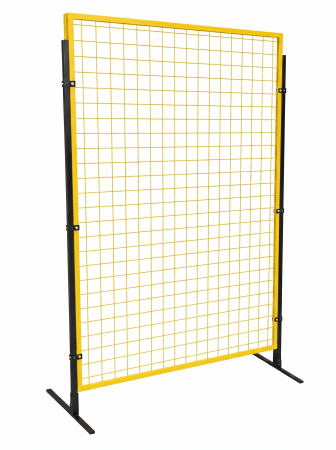 Stâlpi de Parcare Metalici | Blocatoare și Delimitatoare de Parcare - Panou metalic de delimitare spații galben– 1500 × 1000 mm