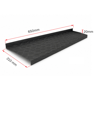 SCARI / TREPTE - Treaptă Metalică Antiderapantă  TS005 650X210 mm